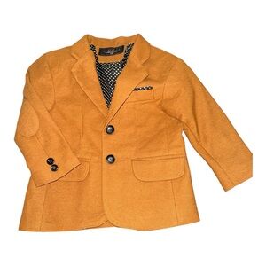 Overking Mustard Brown Blazer Child Size CH (US 4T) Classic Preppy Mini Menswear